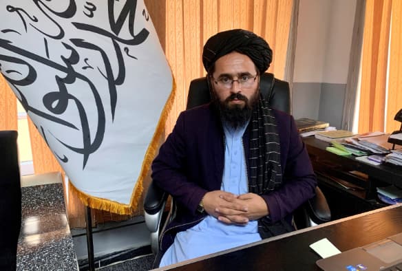 El portavoz del Ministerio para la Propagación de la Virtud y la Prevención del Vicio del Gobierno talibán, Mohammad Sadiq. Foto: EFE