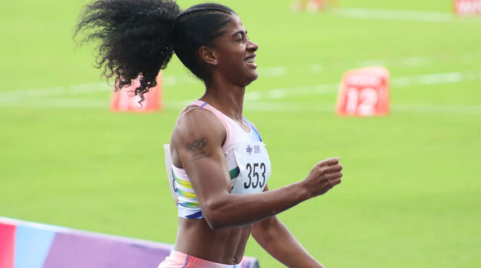 Anahí Suárez, atleta ecuatoriana que ganó en Cali 2021. Foto: Ministerio del Deporte