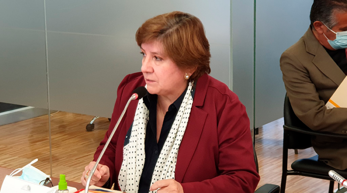La superintendenta de Bancos, Ruth Arregui, es acusada de incumplimiento de funciones. Foto: Twitter @Fernanda_Mashi