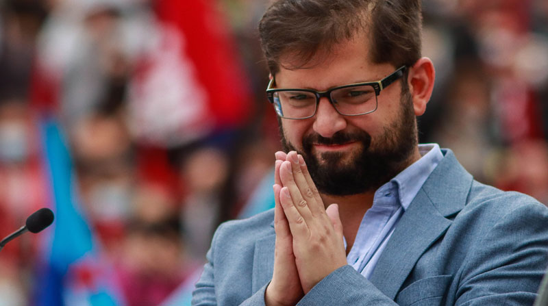 Gabriel Boric, con 35 años, se convierte en el presidente más joven que gobernará Chile, tras las elecciones. Foto: Europa Press