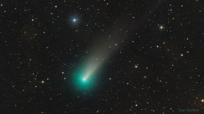 Fotografía del cometa captado por la NASA. Foto: NASA