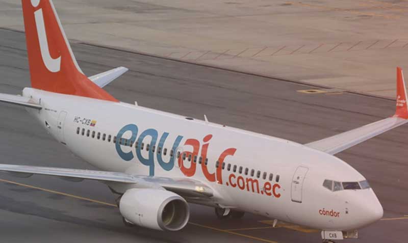 Equair es una nueva aerolínea comercial ecuatoriana que se presentó oficialmente el 16 de noviembre del 2021. Foto: Twitter Equair