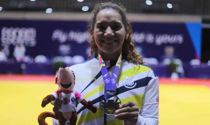 Edith Ortiz Carrión ganó la medalla de plata en la categoría -63 judo, en los Juegos de Cali.