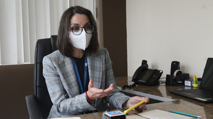 La ministra de Salud, Ximena Garzón, indicó que la variante Ómicron es extremadamente contagiosa. Foto: Julio Estrella / EL COMERCIO