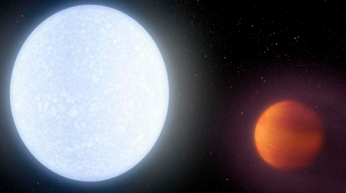 El exoplaneta KELT-9b, descubierto en 2017, es el exoplaneta más caliente conocido hasta la fecha. Foto: Europa Press