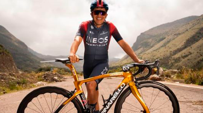 Richard Carapaz tenía previsto competir en la Vuelta a San Juan. Foto: Instagram Richard Carapaz