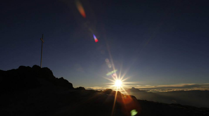 Vista del solsticio desde el Guagua Pichincha el 21 de junio del 2013. Foto: Galo Paguay / EL COMERCIO
