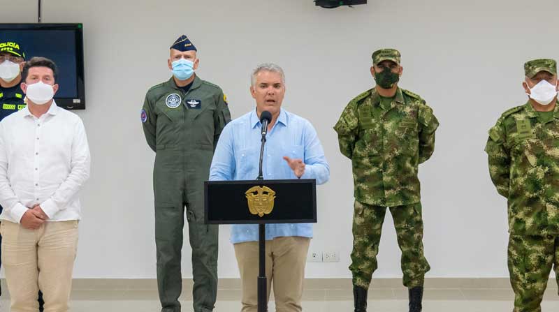 El presidente de Colombia, Iván Duque, tiene una orden de arresto. Foto: Archivo/ EL COMERCIO