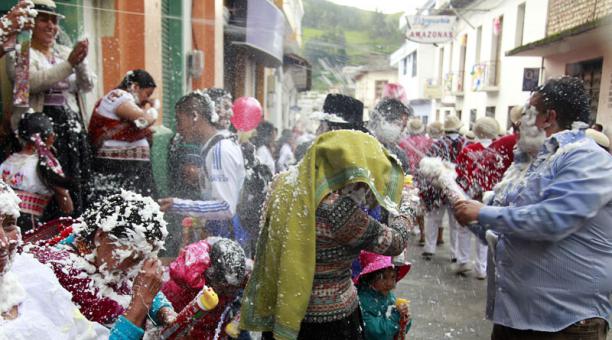 Guaranda, en la provincia de Bolívar, es un destino tradicional en el feriado de Carnaval. Foto: Archivo / EL COMERCIO