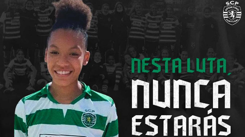 La jugadora Cíntia Martins fue víctima de racismo. Foto: Twitter @Sporting_CP