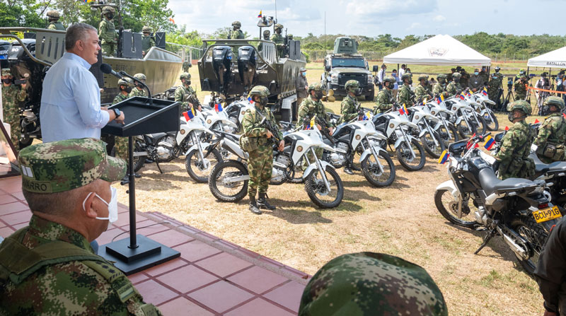 La zona de Arauca fue recientemente visitada por el presidente Iván Duque, luego de que en el lugar se registraran enfrentamientos entre el ELN y las disidencias de las FARC. Foto: EFE