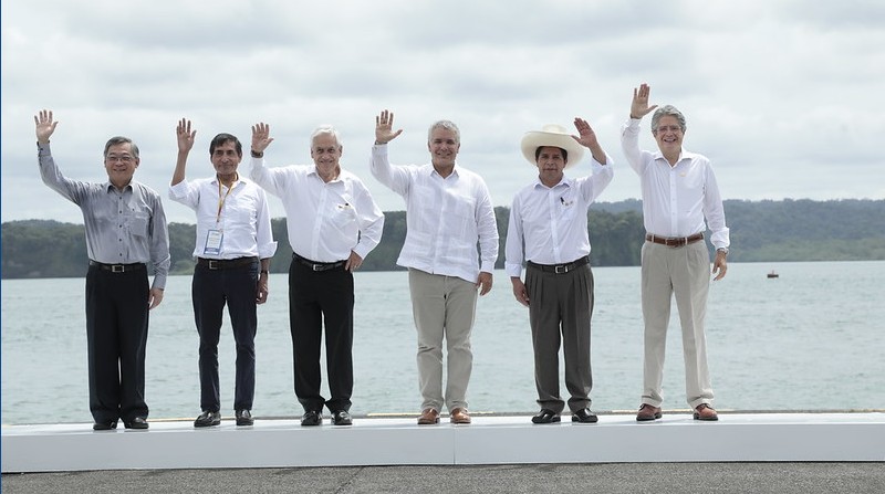 La Alianza del Pacífico, formada por Colombia, Perú, México y Chile, dio este miércoles 26 de enero del 2021 en su XVI Cumbre Presidencial un salto al otro lado del mundo al firmar la adhesión de Singapur como primer Estado Asociado. Foto: Flickr / Presidencia de la República del Ecuador