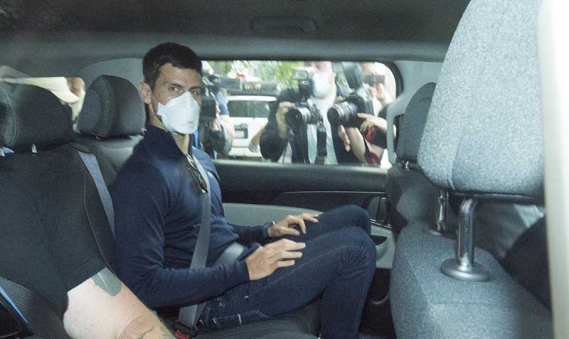 Novak Djokovic interpuso un recurso contra la decisión del Ministro australiano de Inmigración de cancelar por segunda vez su visado. Foto: EFE