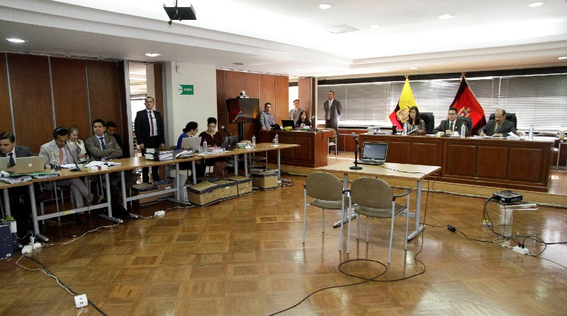 Fotografía de la audiencia de juzgamiento de Pablo Romero. Foto: Archivo El Comercio / Daniel Molineros