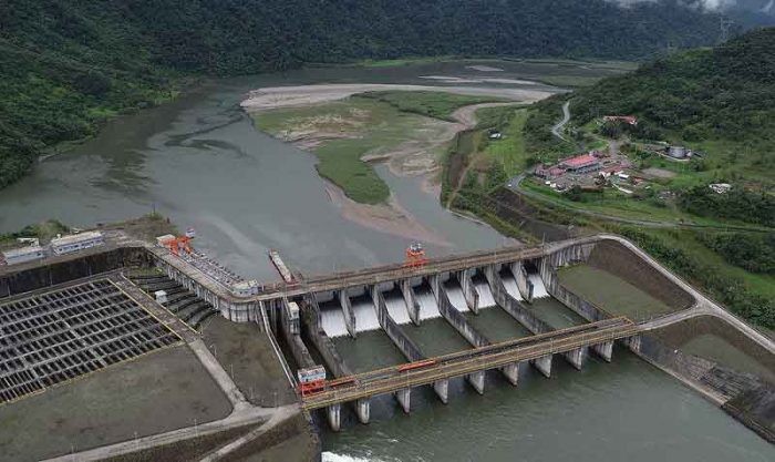 La erosión regresiva del río Coca y la sedimentación progresiva han generado impactos en la hidroeléctrica Coca Codo Sinclair. Foto: Diego Pallero / EL COMERCIO