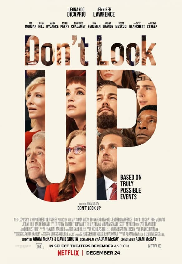 Poster de la película Don’t Look Up. Foto: Netflix