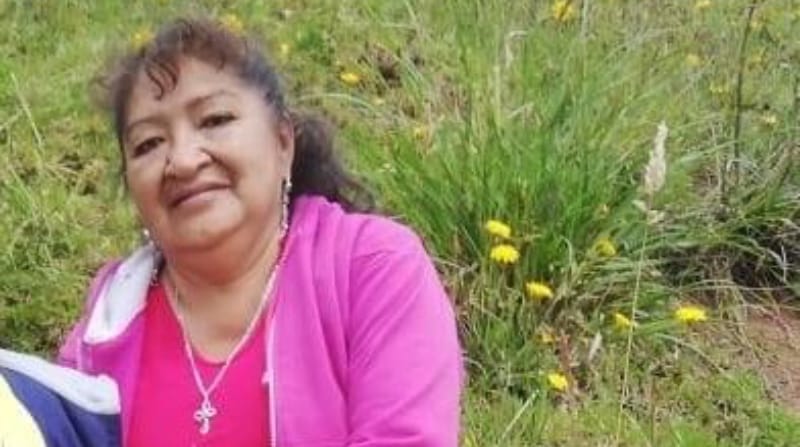 El cuerpo de María Alicia Vele fue hallado el pasado 4 de marzo de 2021, atado a un árbol. La mujer estuvo 12 días desaparecida. Foto: Cortesía