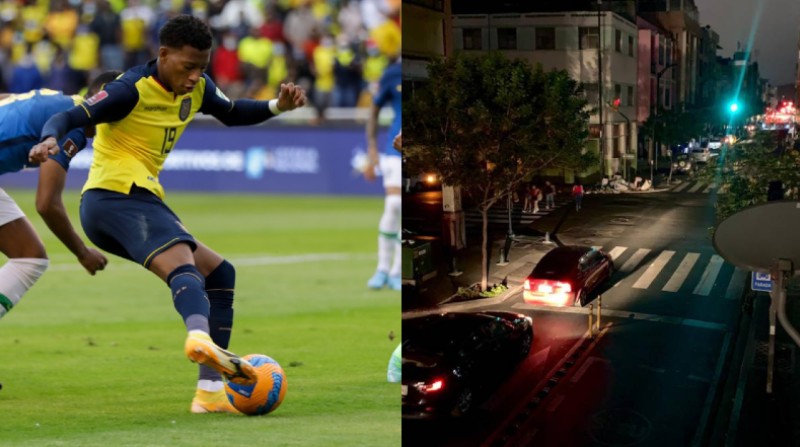 En varios puntos de Guayaquil la falta de luz impidió que los aficionados sigan el partido Ecuador vs. Brasil. Fotos: Redes Sociales