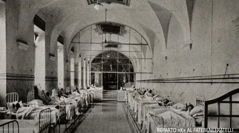 Personal del Hospital Fatebenefratelli inventarón la enfermedad síndrome K para salvar a los judíos del Holocausto Nazi. Foto: Twitter Ufficio Stampa Fatebenefratelli