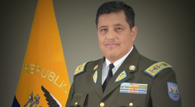 El general de la Policía, Marco Vinicio Villegas, fue cesado de su cargo por el presidente Guillermo Lasso. Foto: Policía Nacional