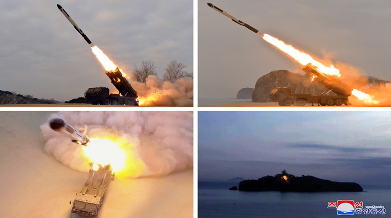 Corea del Norte realizó pruebas de lanzamiento de dos tipos de misiles. Foto: EFE