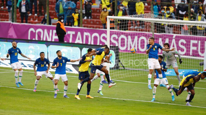 Con un gol, Ecuador marcó el empate contra Brasil en el partido de eliminatorias al mundial. Foto: Patricio Terán/ EL COMERCIO
