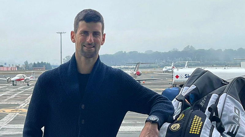 Djokovic fue deportado de Australia el pasado domingo por no estar vacunado contra el covid-19. Foto: Twitter @DjokerNole