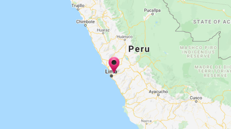 El Inocar emitió el reporte, después de que se registrara un sismo en Lima, Perú. Foto: Twitter