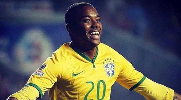 El jugador brasileño 'Robinho' cuando fue parte de la selección de Brasil. Foto: Archivo EL COMERCIO.