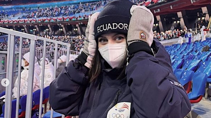 Sarah Escobar representa a Ecuador en los Juegos Olímpicos de Invierno. Foto: Instagram de la deportista