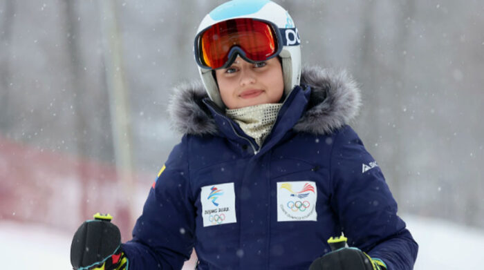 Sarah Escobar a su representante en los Juegos Olímpicos de Invierno Beijing 2022. Foto: COE