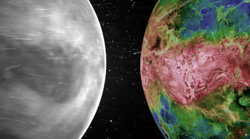 Superficie de Venus según las imágenes de la misión Solar Parker de la NASA. Foto: NASA