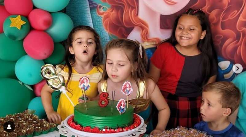 Hace una semana, la hermana mayor, María Antonia, cumplió 8 años y el festejo se llevó con total alegría. Foto: Instagram de asmariasdepb