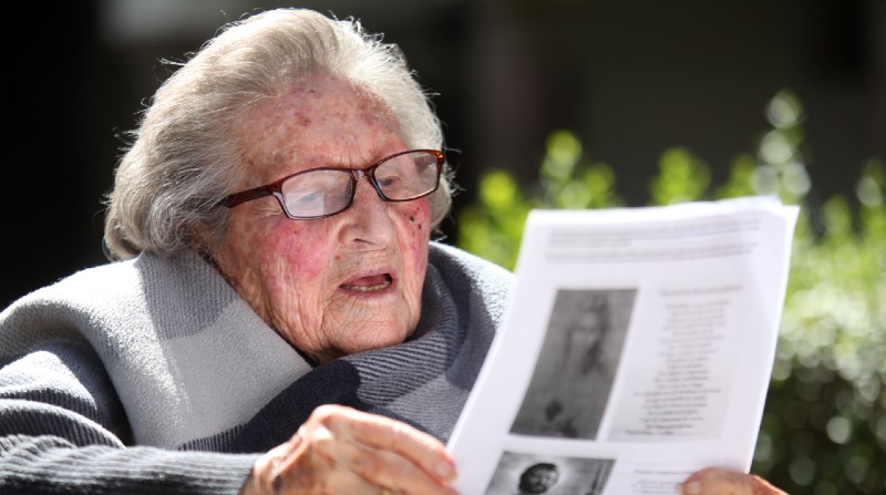 Isabel Robalino falleció el 31 de enero del 2022 en Quito, a sus 104 años. Foto: Archivo / El Comercio