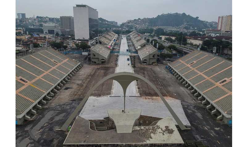 Imagen del 30 de marzo del 2020 que muestra el sambódromo de la ciudad de Río de Janeiro. Foto: archivo / EFE