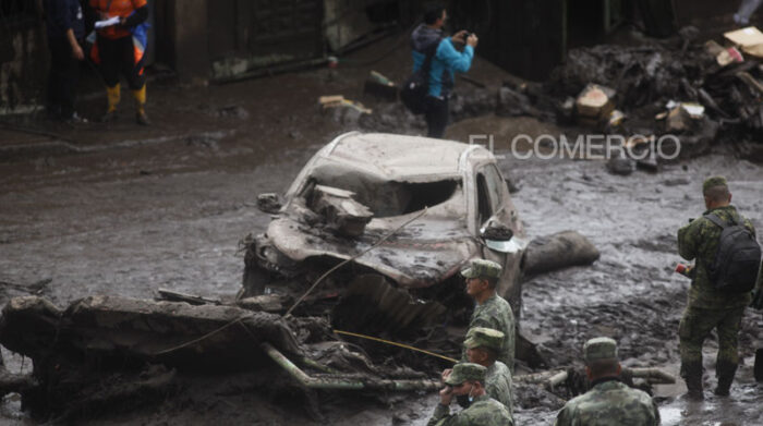 Las víctimas y pérdidas materiales causadas por el aluvión en La Gasca volvieron a poner en debate la importancia de contar con una Ley de Riesgos en Ecuador. Foto: Patricio Terán/ EL COMERCIO