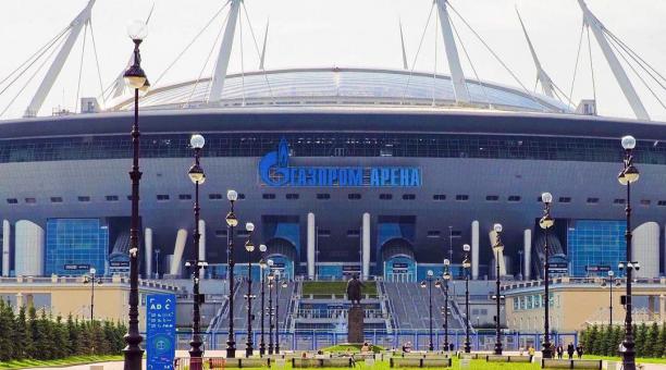 Exteriores del Gazprom Arena en San Petersburgo. Foto: Instagram del Estadio.