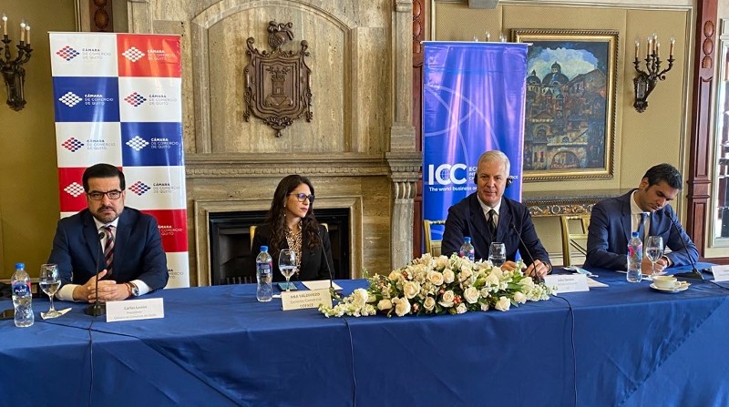 John Dentón, Secretario General de la ICC, quien está de visita en Ecuador, destacó la cooperación para ejecutar esta iniciativa. Foto: Twitter CCQ