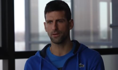 Djokovic en su entrevista con la BBC este 15 de febrero del 2022. Foto: Captura