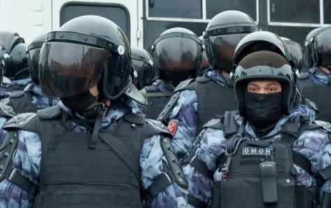 Policía antidisturbios en Moscú, Rusia. Foto: Tomada de Agencia Europa Press