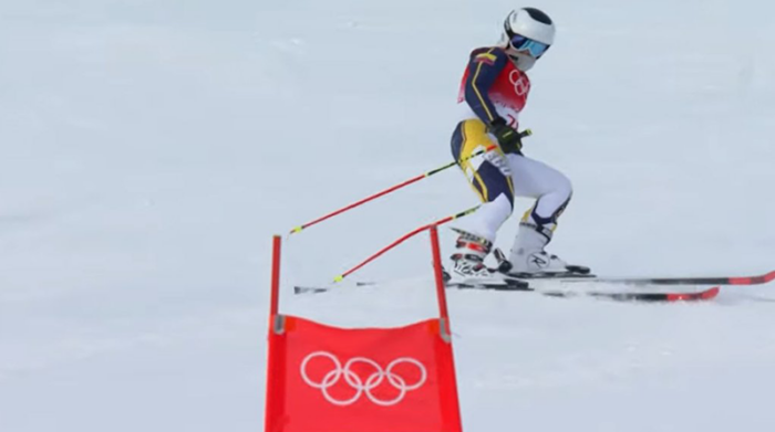 Sarah Escobar culminó una competición histórica en los Juegos Olímpicos de Invierno de Pekín 2022. Foto: Twitter @ECUADORolimpico
