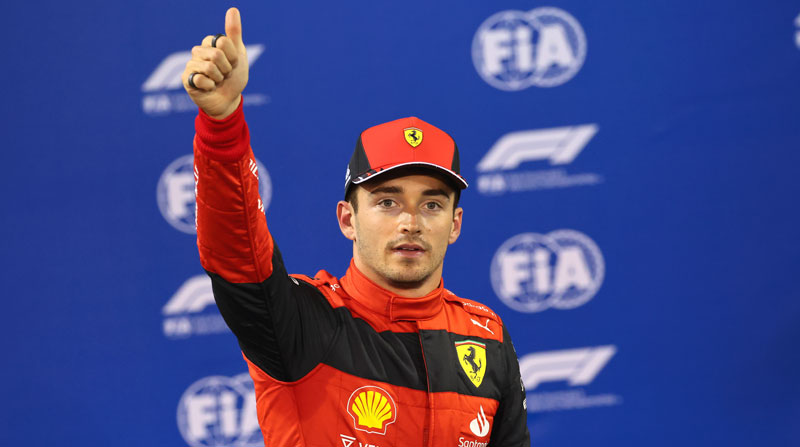 Charles Leclerc, piloto de Ferrari que se destacó este 19 de marzo del 2022. Foto: EFE