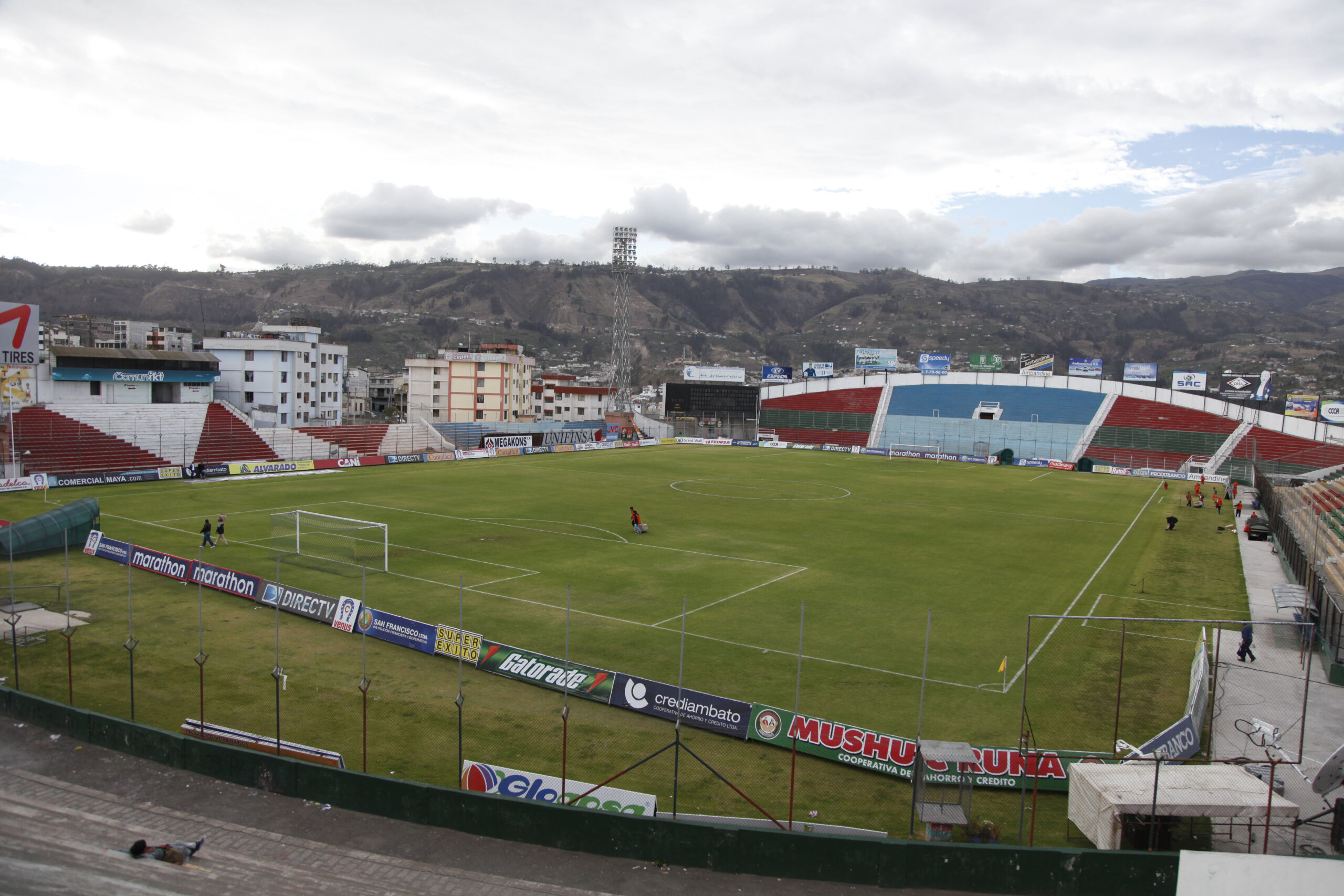 Foto referencial del estadio Bellavista de Ambato. Archivo El Comercio
