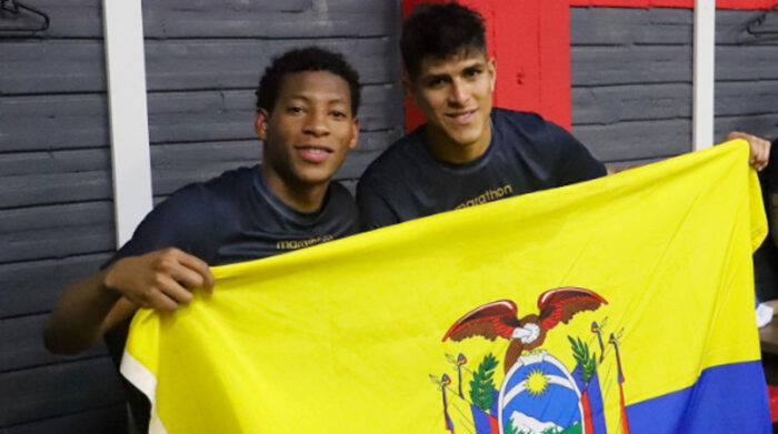 Piero Hincapié y Gonzalo Plata, dos de los jugadores claves en la Selección de Ecuador para el Mundial Catar 2022. Foto: Twitter LaTri
