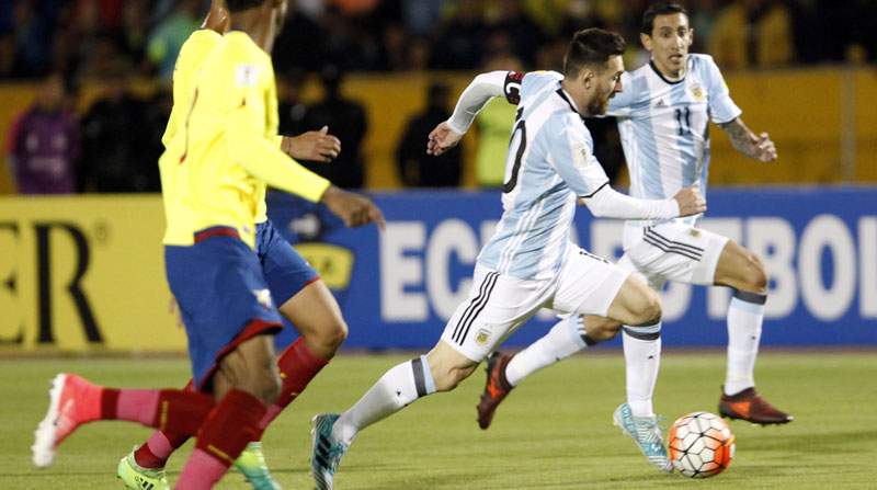 Ecuador quiere terminar las eliminatorias al Mundial de Catar 2022 con un triunfo sobre la Argentina de Lionel Messi. Foto: Archivo/ EL COMERCIO