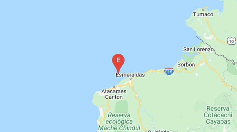 El Geofísico informó que luego del sismo de 6.1, se registran réplicas en Esmeraldas. Foto: Captura de pantalla