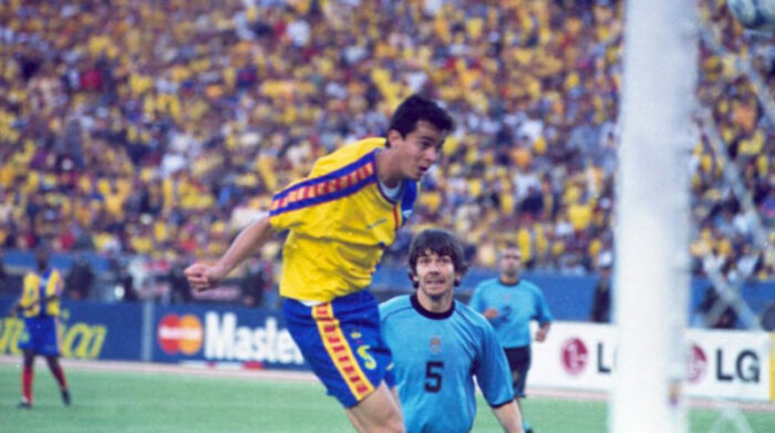 El gol de Jaime Iván Kaviedes, para clasificar a Ecuador a su primer Mundial de Fútbol. Foto: Archivo/ EL COMERCIO