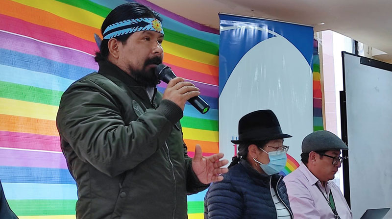 Marlon Santi, coordinador Nacional de Pachakutik, exige a Fiscalía investigar tanto a sus legisladores como a los colaboradores del Gobierno. Foto: Twitter Marlon Santi