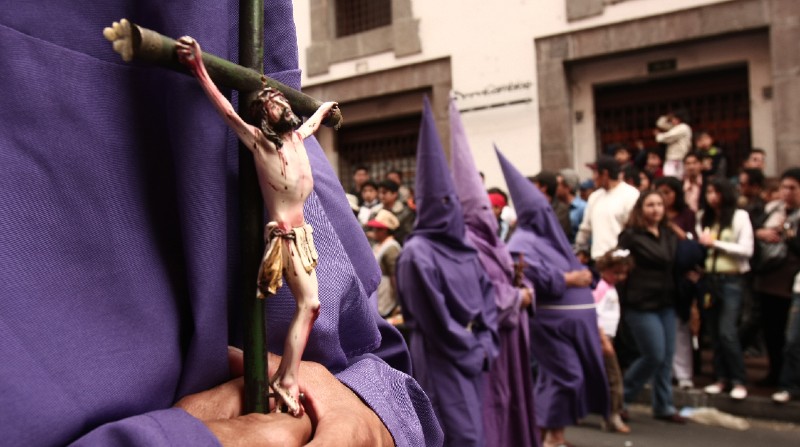 La reconocida procesión Jesús del Gran Poder cuenta con 61 años de historia. Foto: Archivo / El Comercio