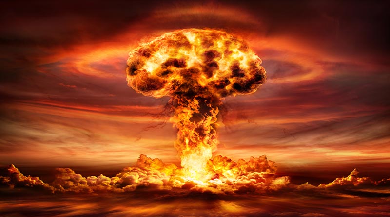 Imagen referencial del efecto de una bomba atómica. Foto: Internet